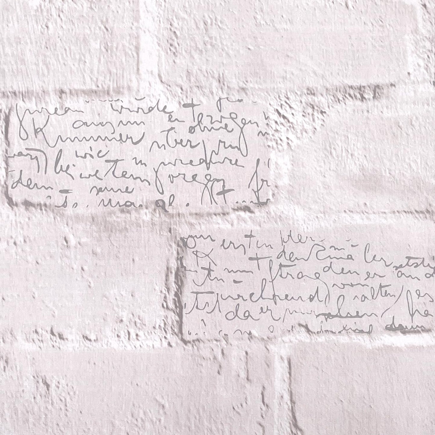 LovingWay 14.7 feet Wallpaper Roll Light Grey Bricks Shelving Paper English Quotes Drawer Liner 17.7x177 Inch Christmas Decor Classroom PVC Corner