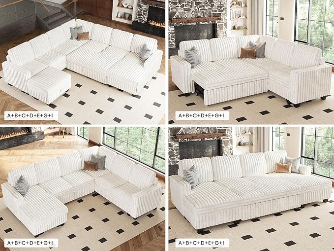 Belffin Plush Corduroy Single Module