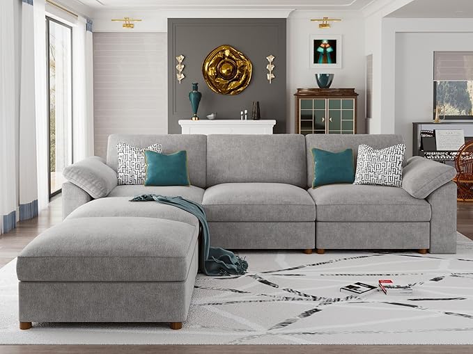 EASE MOOSE Sectional Modular Sofa, Comfty U Shape Sectional FSC Certified