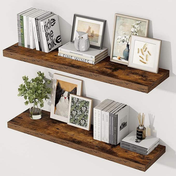 36 Inch Floating Shelves, 12 Inch Deep Floating Shelves