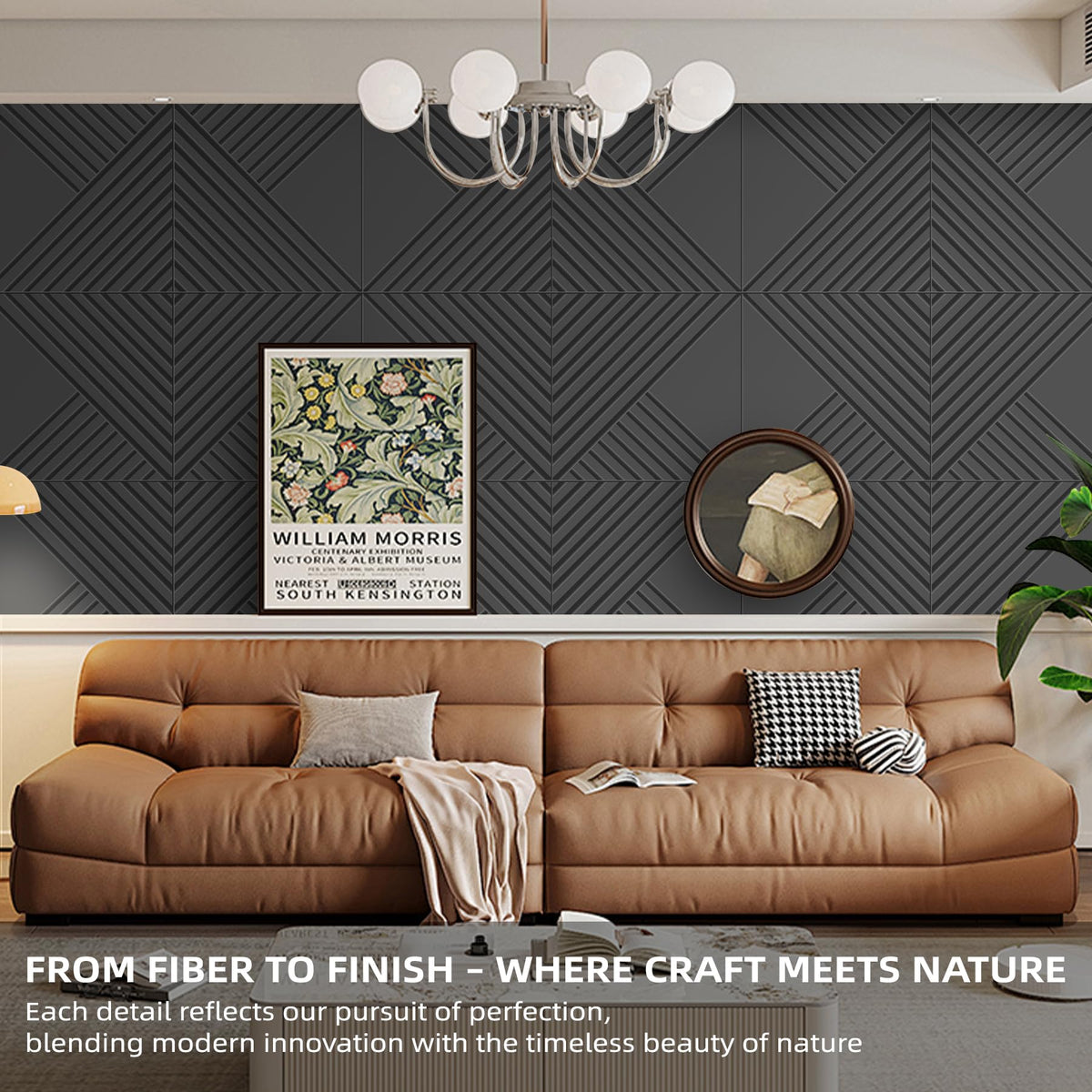 6 Pack Acoustical Wall Panels–TEMGCUAM 60" x 40" Large Art Acoustic Panels, Decorative Acoustic Panels, Sound Absorbing Wall Panels for Home, Office, Recording Studio
