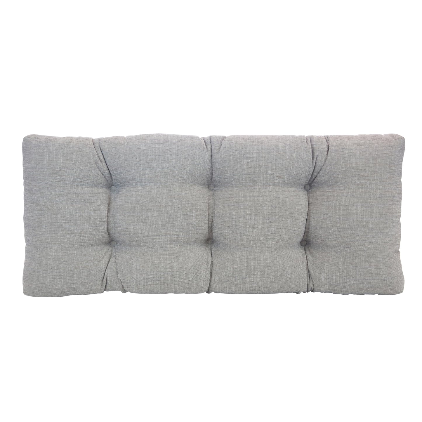 Klear Vu The Gripper Non-Slip Tufted Bench Cushion for Indoor Furniture, Assembled in USA, Entryway Storage, Bay Window, Corner Nook or Piano Seat, 33 Inches, Chenille Gray