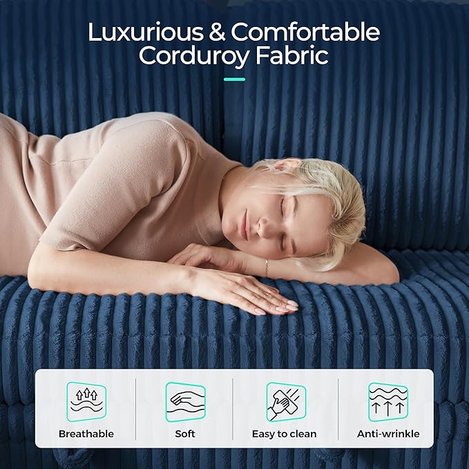 LINSY HOME Sectional Sleeper Sofa Pull Out Couches