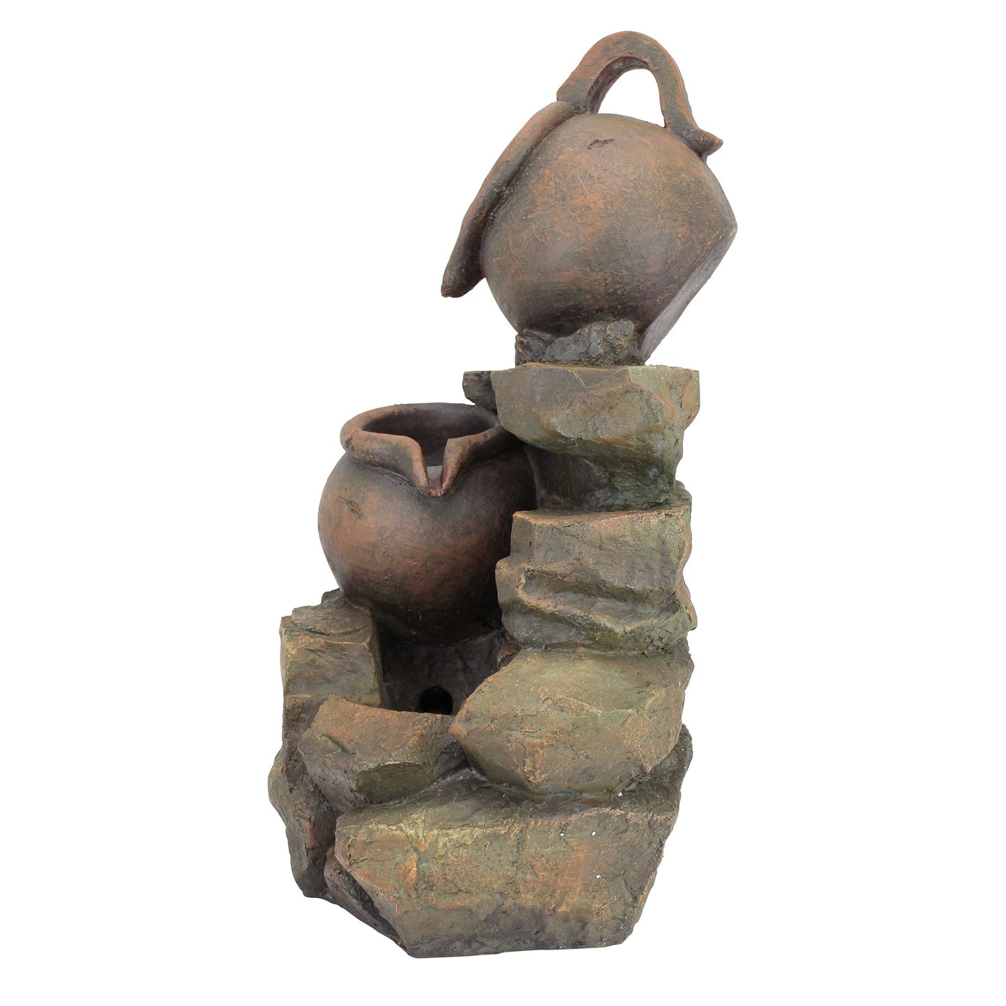 Design Toscano LaTaverna Cascading Urns Illuminated Garden Fountain
