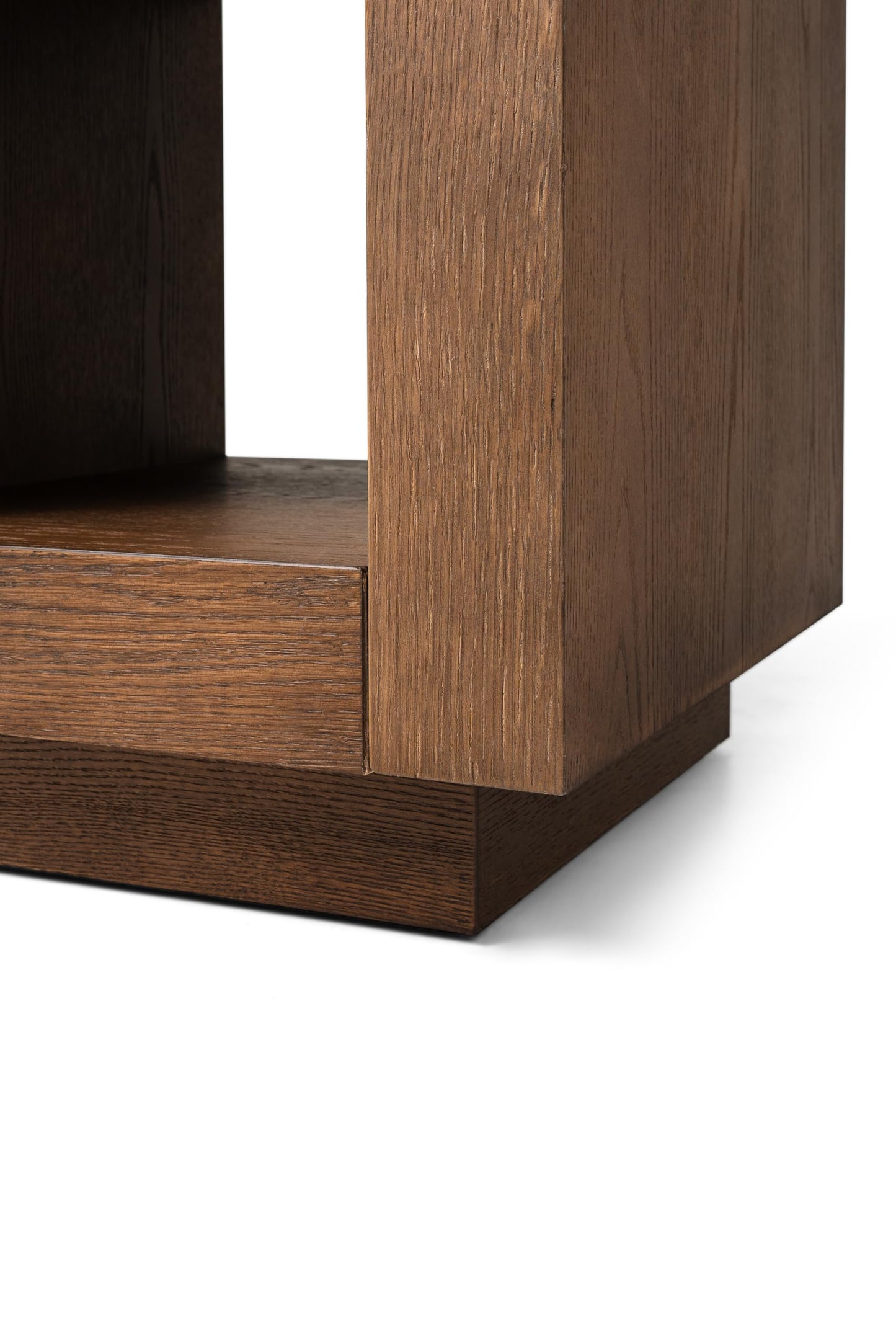 Maven Lane Artemis Side Table (Set of 2) – 22 Inch Square Tables with Storage – Natural Solid Wood – Ideal for Living Room and Bedroom