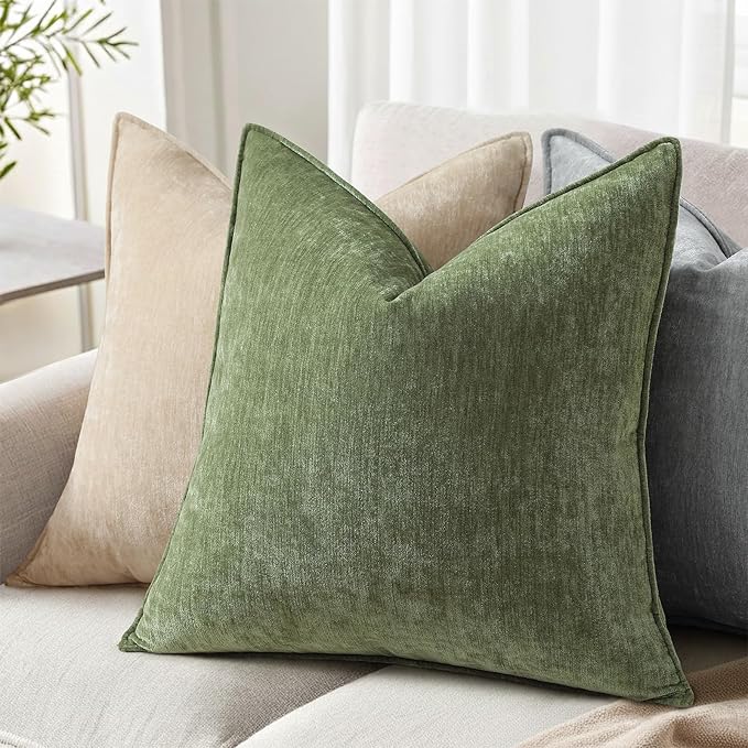 decorUhome Summer Couch Euro Sham Throw Pillow Covers 26x26 Set of 2,