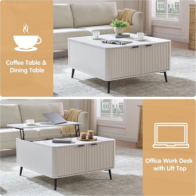 Fatmok Large Lift Top Coffee Table