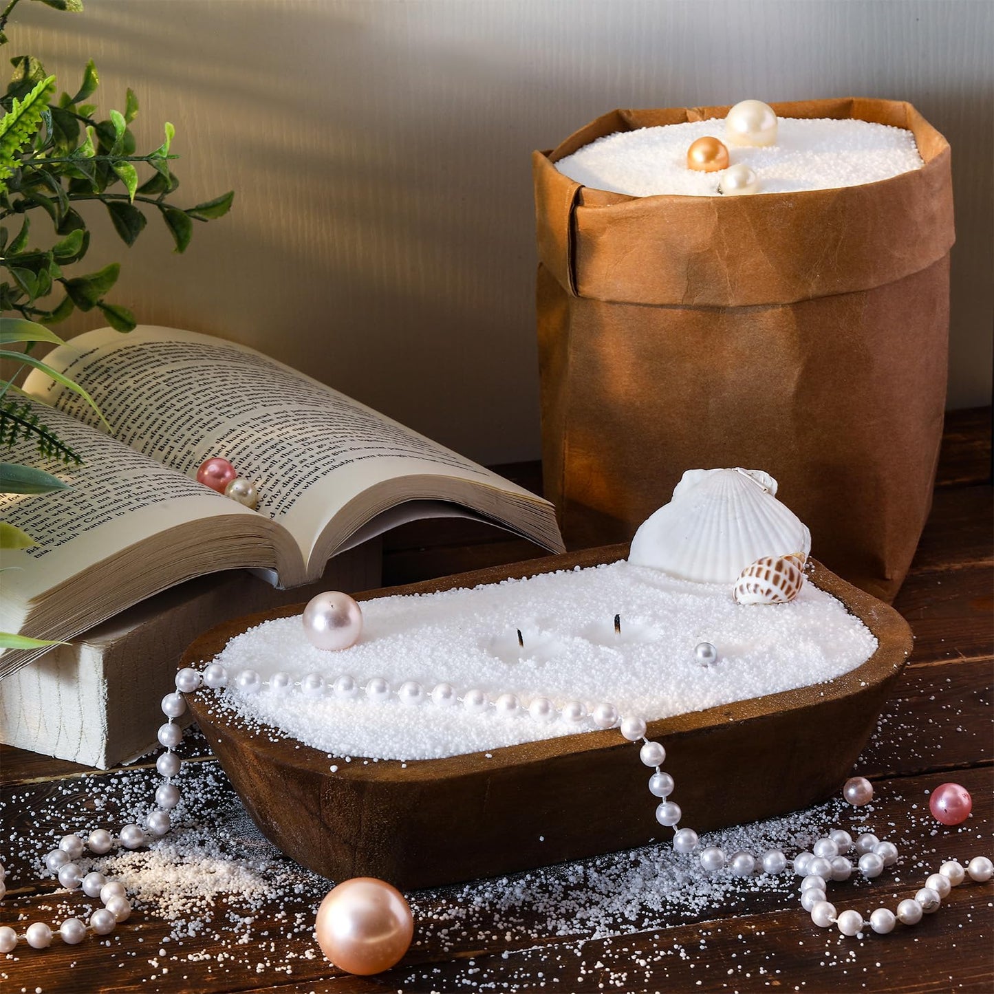 Conelist 2.2lb Unscented Scented Pearled Candle Sand Wax Set Customized Powder Making Candles Refill Kit Palm Wax All Natural Non Toxic with 10 Wicks for Graduation Thank You Teacher Gifts DIY Making