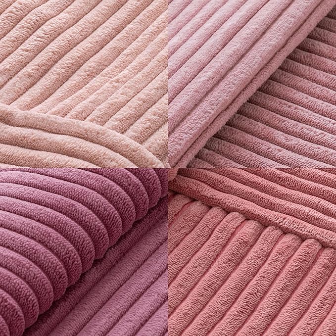 MIULEE Aesthetic Pink Throw Pillow Covers 18x18 Inch Set of 4 Spring Decorative
