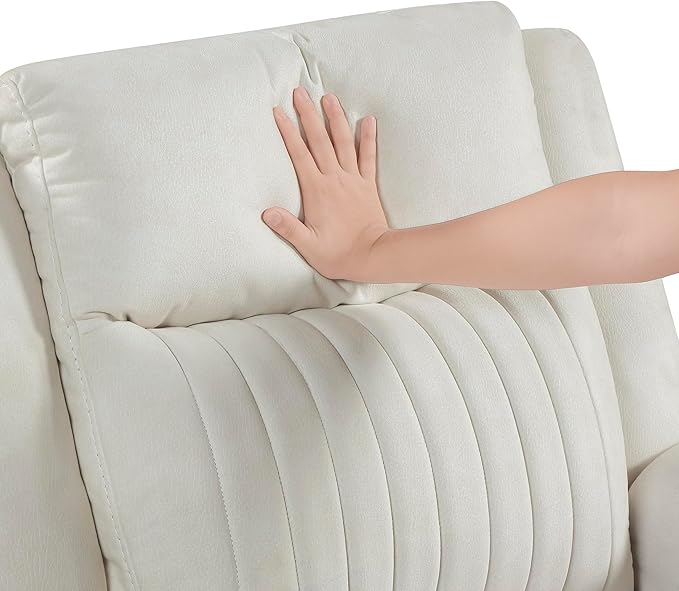 Lexicon Manual Recliner Chair, Polished Microfiber Reclining Sofa Chair