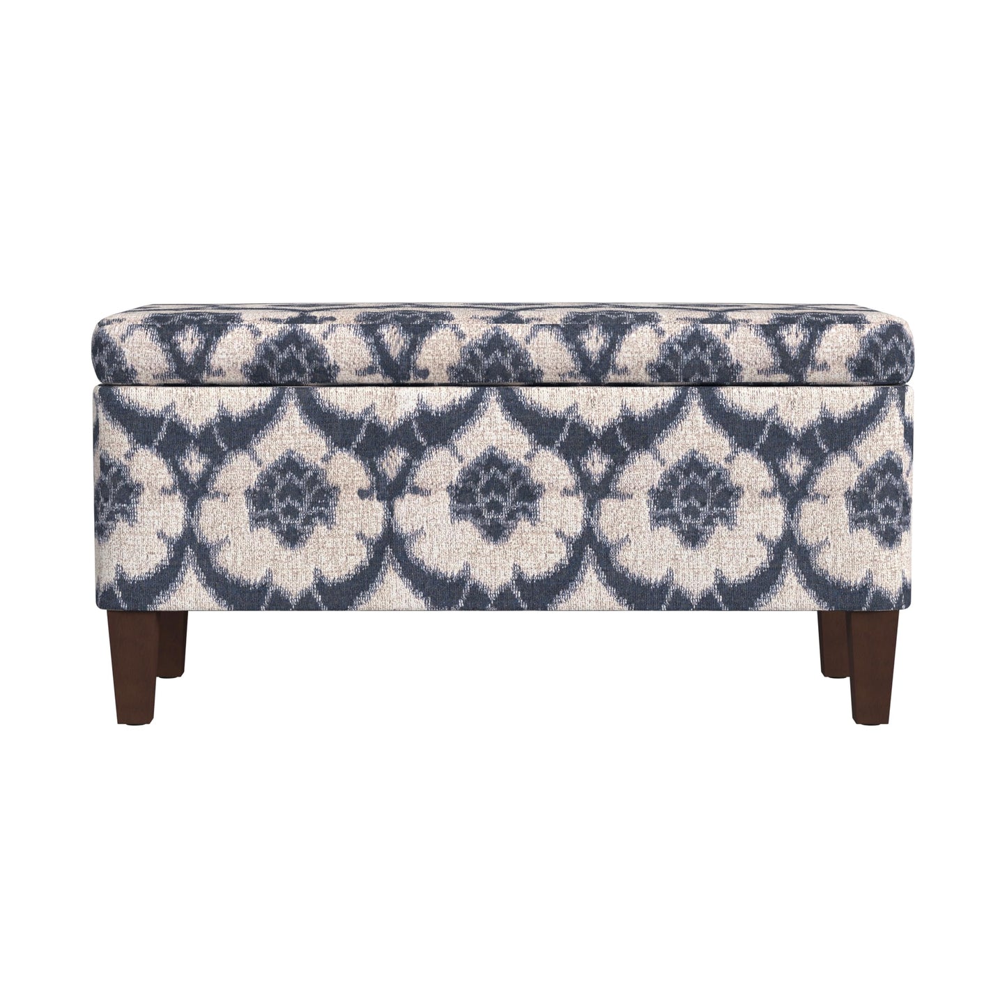 HomePop 36" Decorative Storage Bench - Blue Medallion Print
