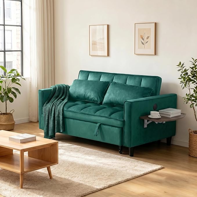 4 in 1 Convertible Sofa Bed, Pull Out Couch