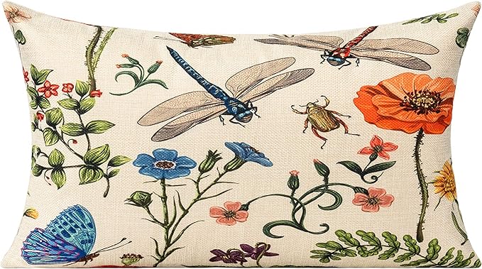 All Smiles Lumbar 12x20 Throw Pillow Covers Set of 2 Outdoor Summer Spring