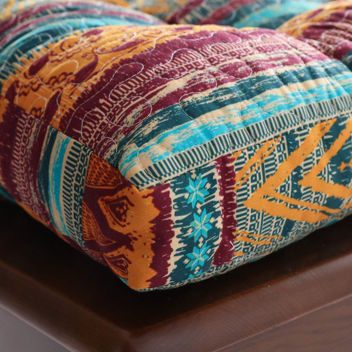 Greenland Home Triple-Cushioned 18x18-inch Chair Pad - Seat Cushion, Single, Southwest