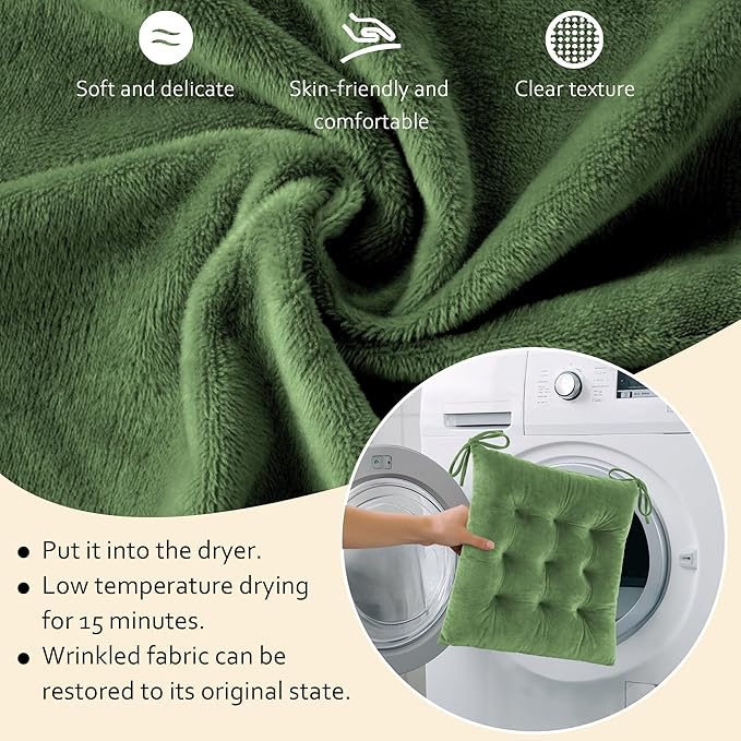 ELFJOY Rocking Chair Cushion Large Rocking Chair Pads