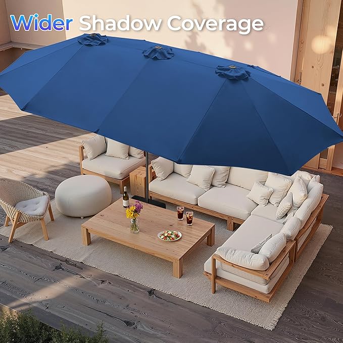 SUPERJARE 15FT Outdoor Patio Umbrella