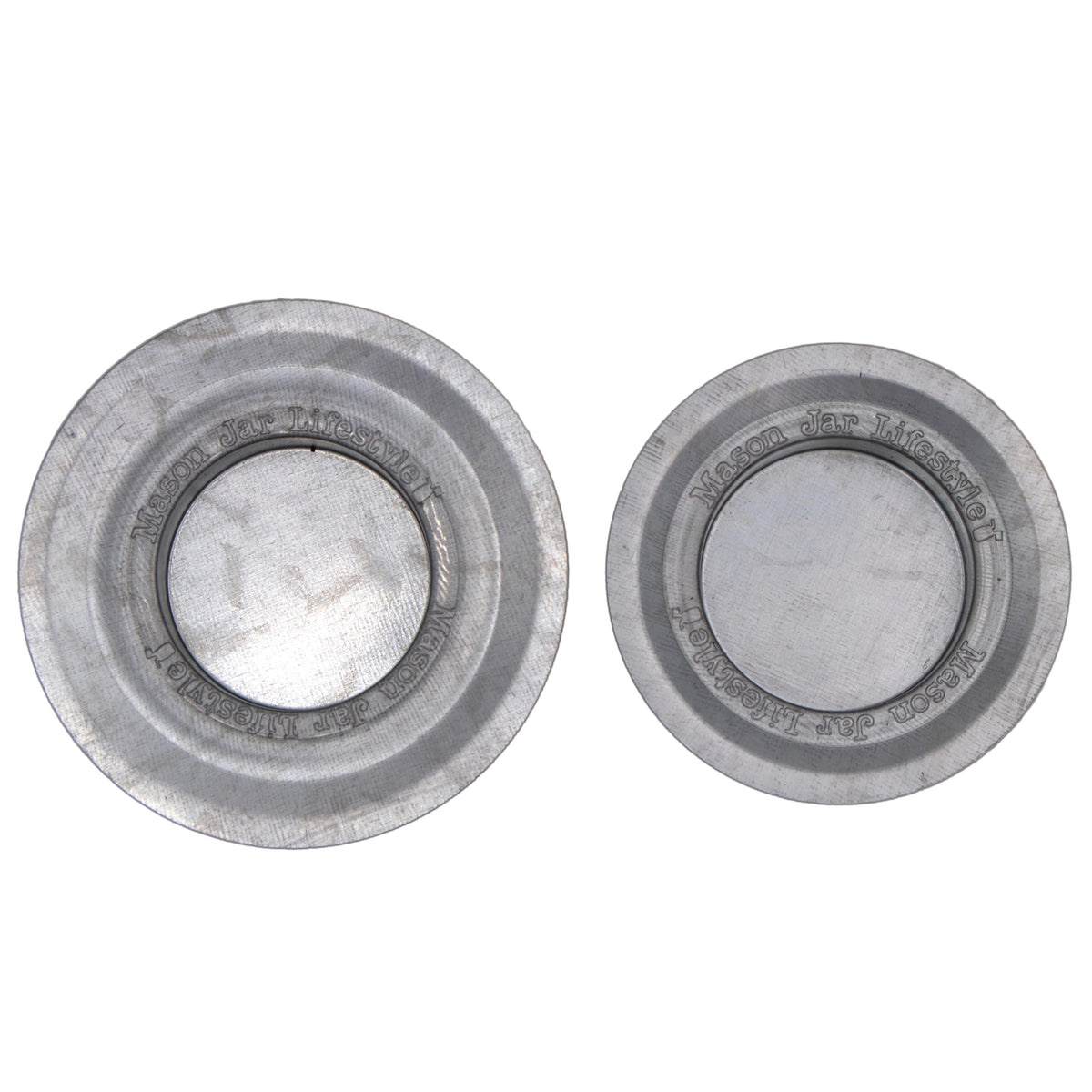 Tea Light Candle Holder Metal Lid Inserts by Mason Jar Lifestyle (6 Pack, Regular Mouth)