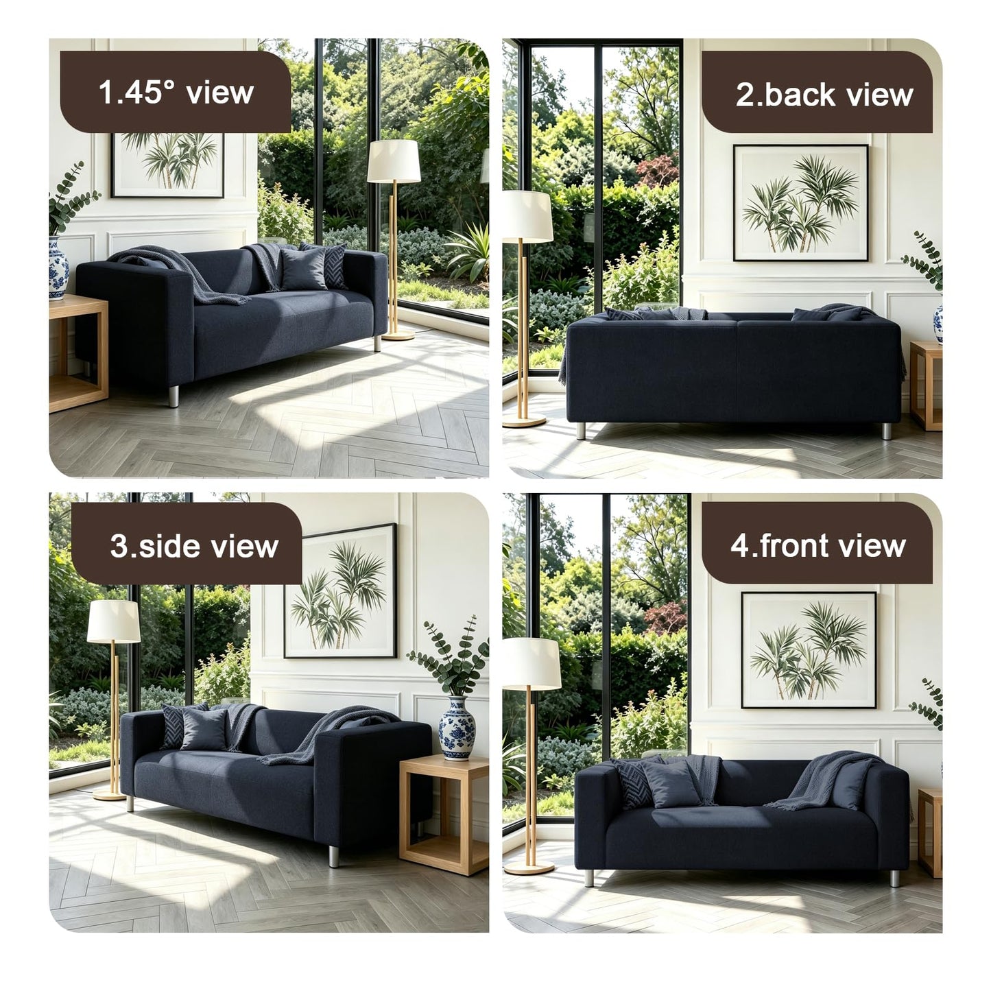 Klippan Loveseat Cover Replacement for IKEA Klippan Couch Cover, Klippan Sofa Cover, Klippan Cover Only, Sofa Not Included, Blue