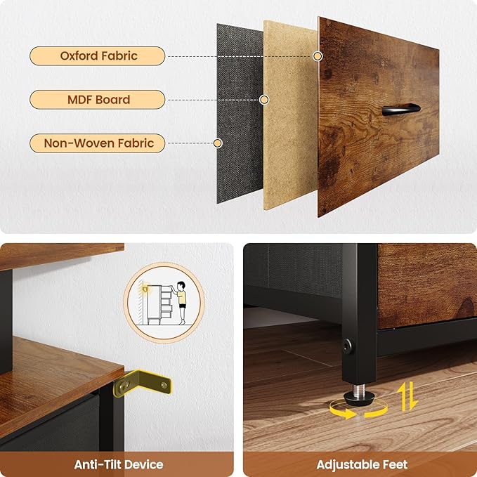BTHFST 12 Drawers TV Stand Dresser