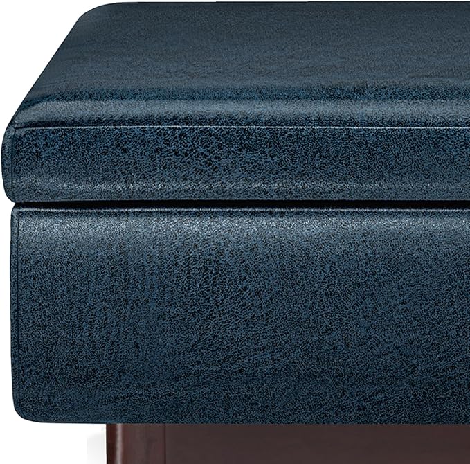 SIMPLIHOME Owen Coffee Table Storage Ottoman
