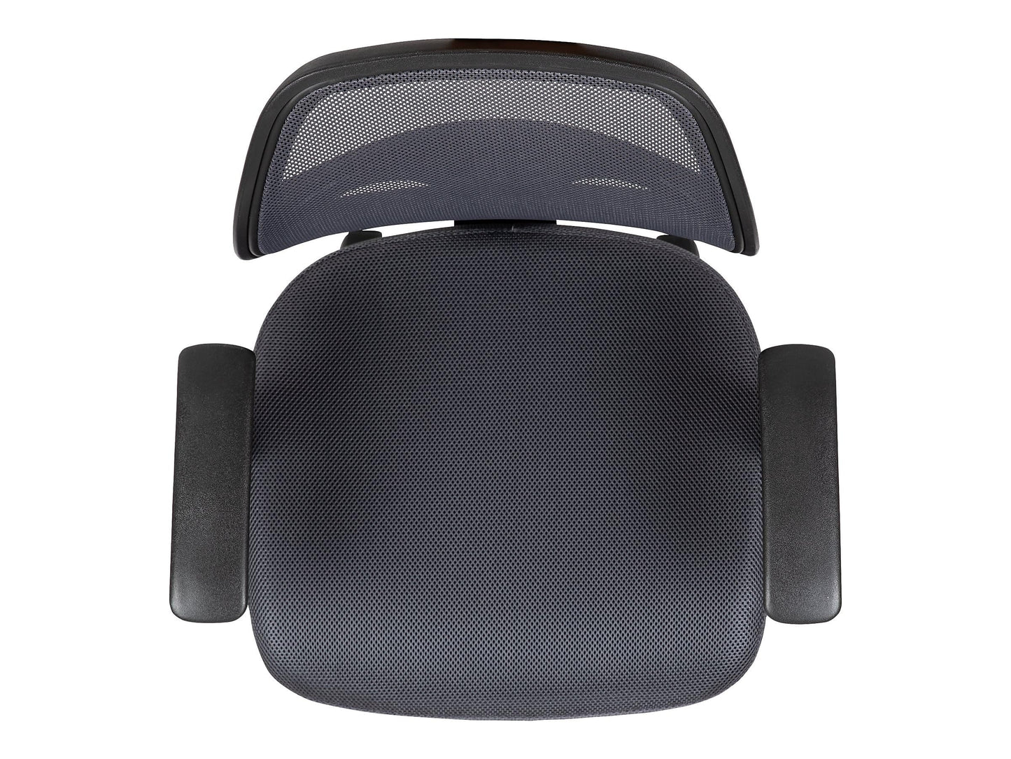 Flash Furniture Flash Fundamentals Mid-Back Gray Mesh Swivel Ergonomic Task Office Chair with Arms