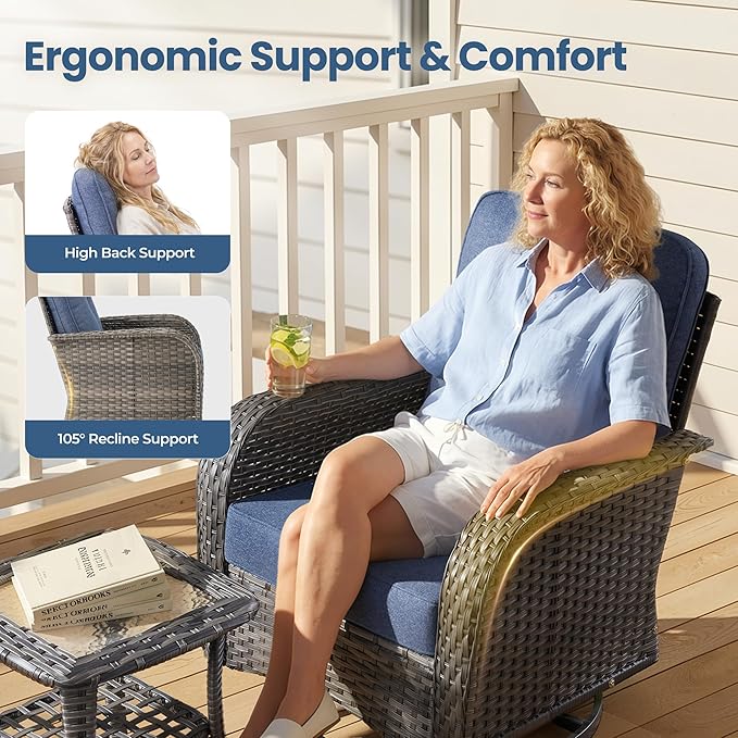 Weaxty 8 Pieces Outdoor Patio Furniture Sets