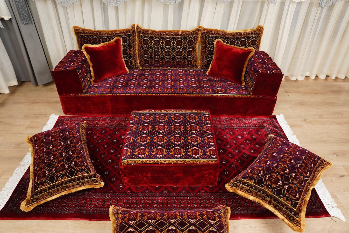 arabicsofa Traditional Floor Majlis Cushions – Modular Diwan Sectional Seating