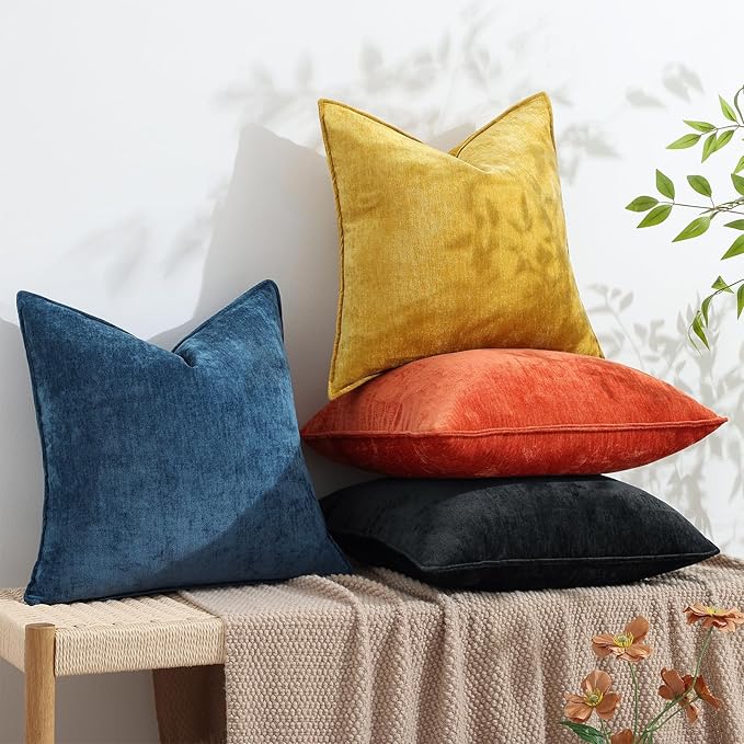 decorUhome Summer Couch Throw Pillow Covers 20x20 Set of 2, Decorative Soft