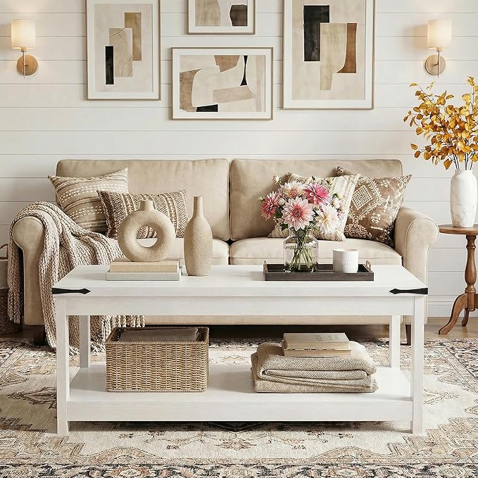 Homieasy 43.3” Rectangular Coffee Table