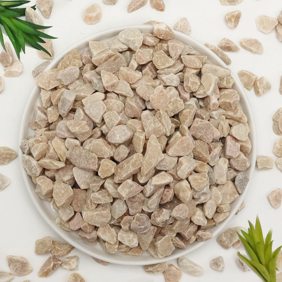 Lechloris 5lb Pea Gravels Natural River Rocks, Decorative Gravels for Plants- Small Pebbles-Ideal for Aquarium, Fish Tank, Vases, Succulents, Home Decor, Outdoor Garden Landscaping, Yellow Gravel
