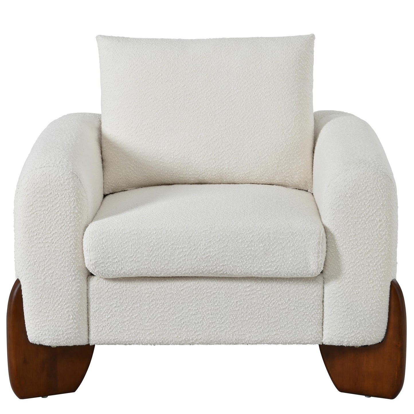 3 Piece Living Room Sofa Furniture Set, Loveseat and 2 Armchairs, Comfortable Modular Sofa for Apartment, Living Room, Beige