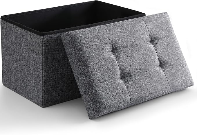 Storage Ottoman Cube Small Footrest Foldable Seat Foot Stools Square Tufted