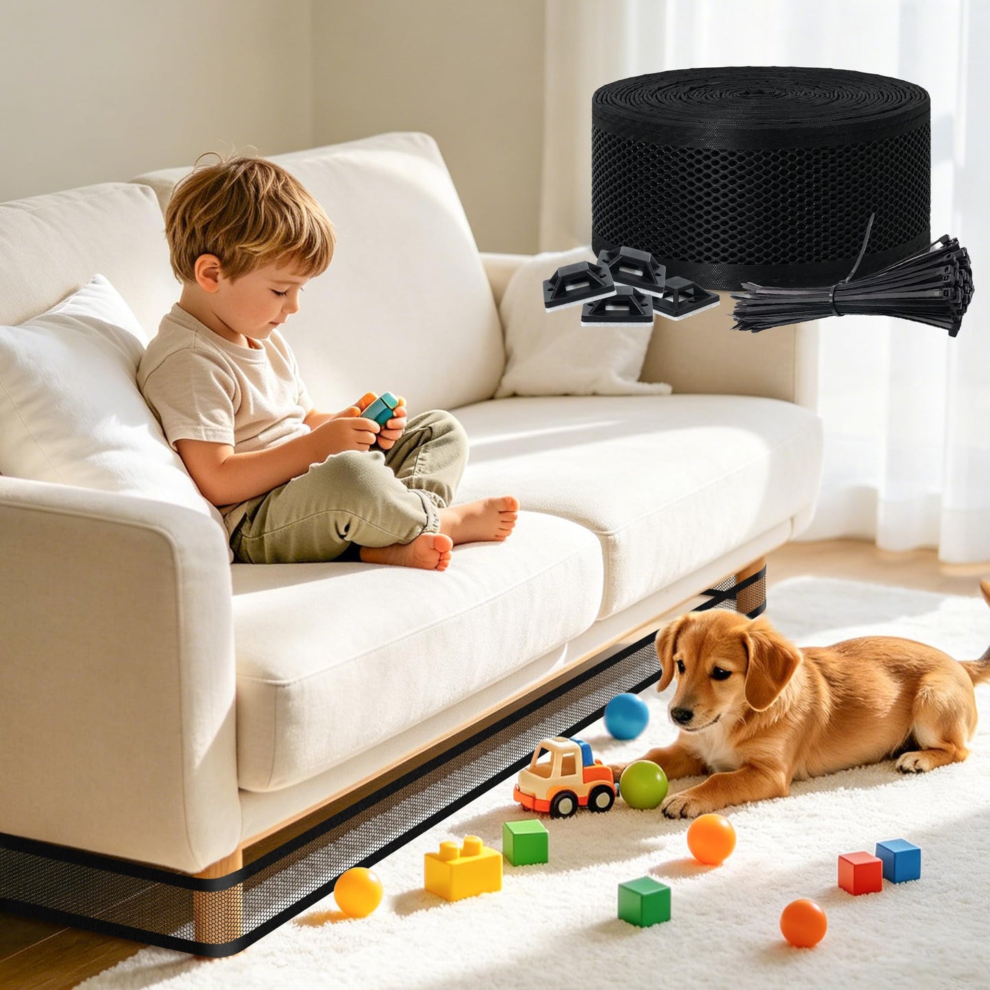 sunoyar Under Couch Blocker, L394 x H3