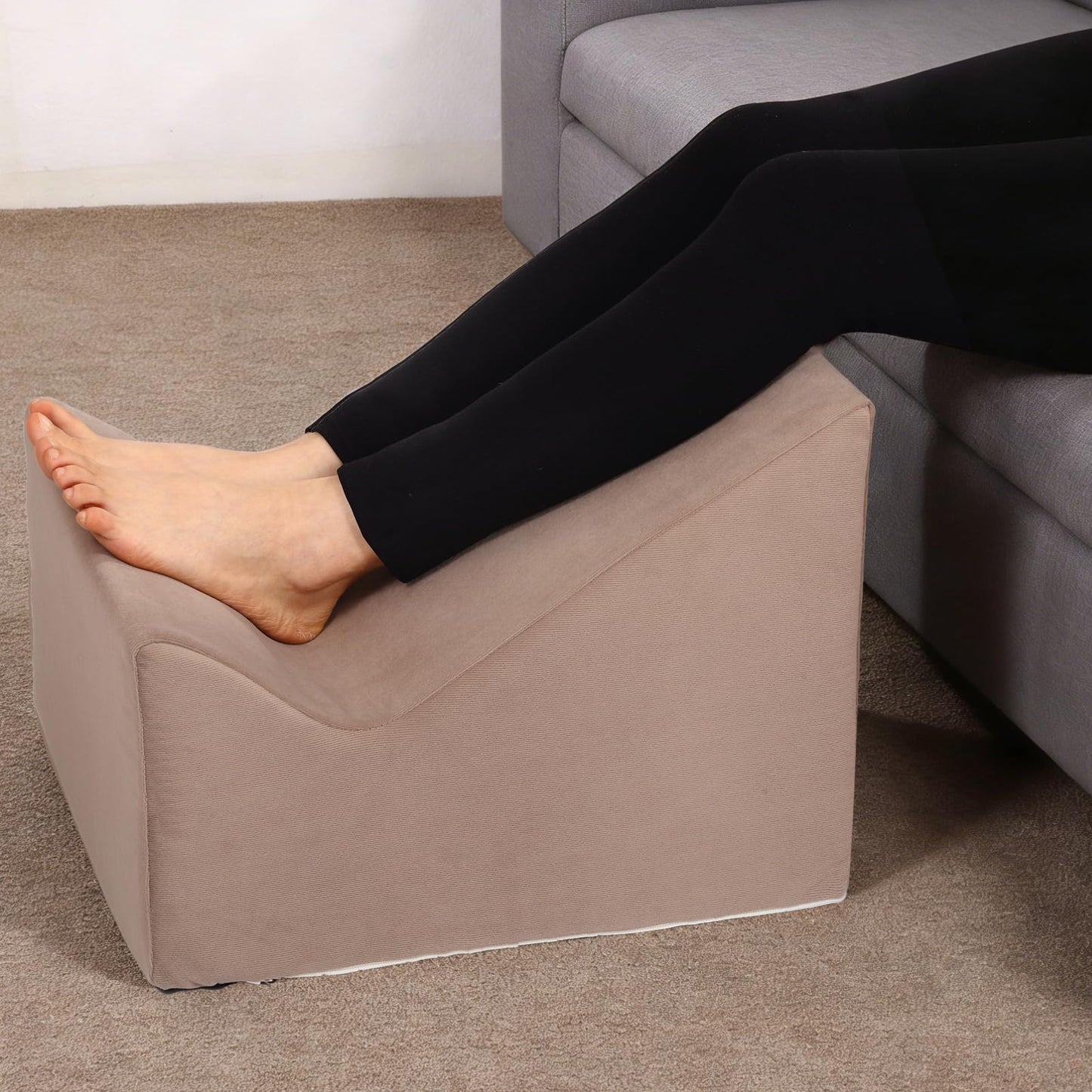 OpyTikar Version that Modern Pouf Ottoman,with Washable Cover.Relax Stool,Floor Poufs for Couch,Foot Rest for Under Desk at Work.for Living Room,Bedroom,Patio,Perfect to Rest Your Feet (Brown)