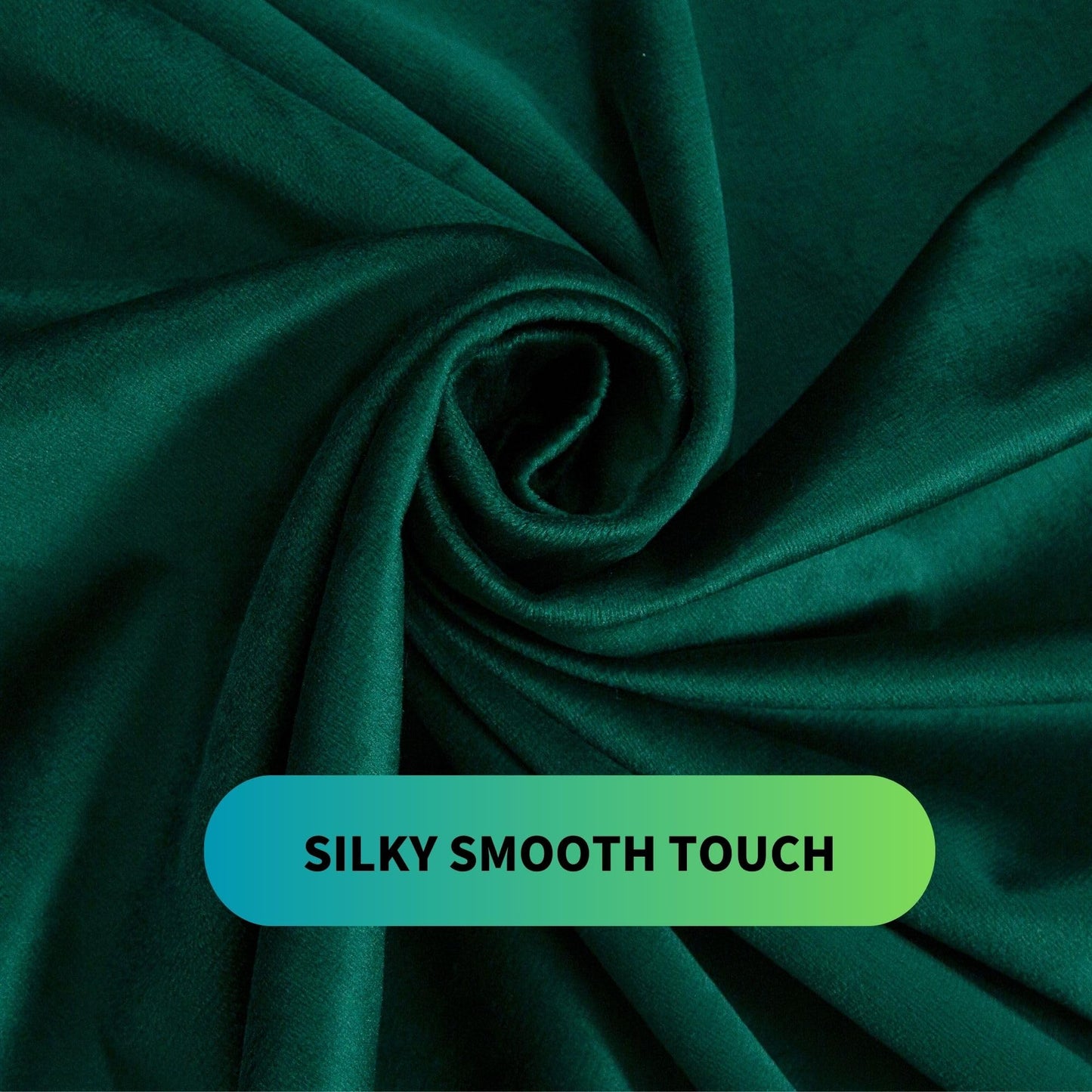 Aljctns Emerald Green Velvet Curtains 90 inches Long Luxury 80% Blackout Curtains for Bedroom Living Room,Thermal Insulated Super Soft Window Drapes Rod Pocket & Back Tab, 52" W x 90" L, 2 Panels
