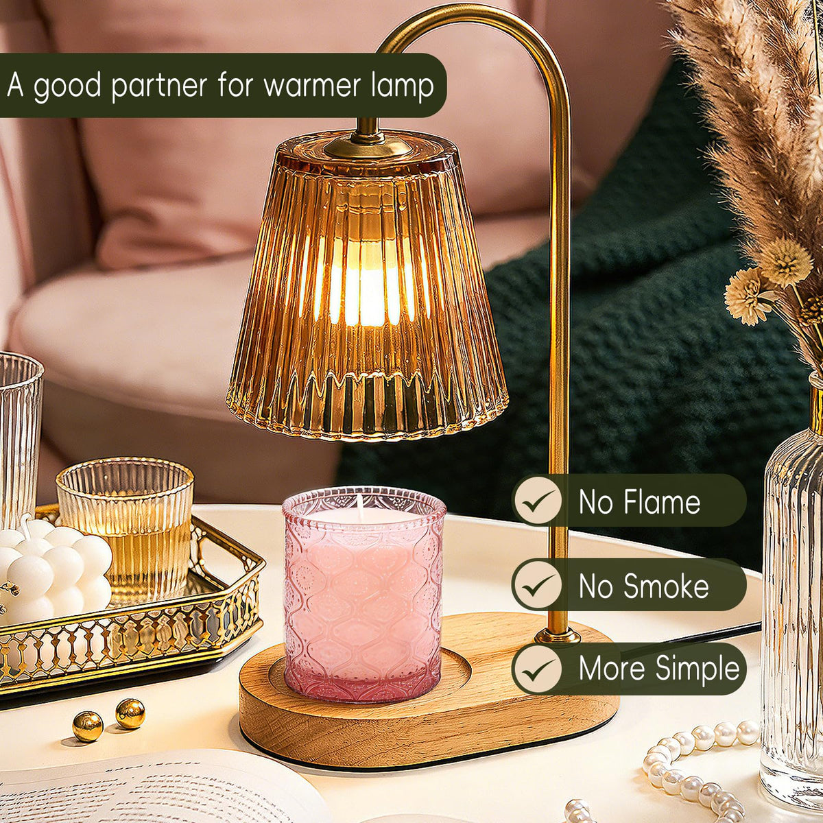 Pink Sands Scented Candle, Melon & Osmanthus Jar Candle Natural Soy Candles for Home Scented, 60 Hour Candle in Glass for Women, Friends, Family, Colleagues