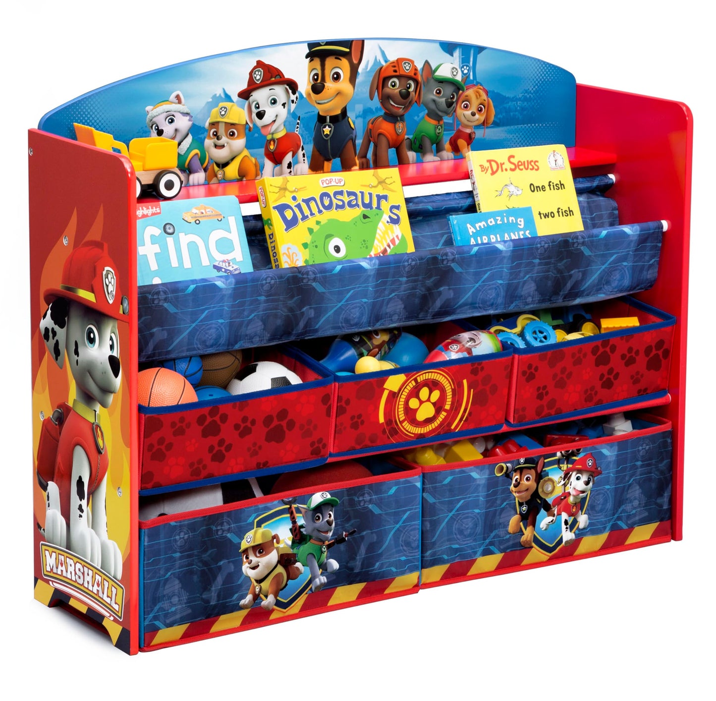 Delta Children Deluxe Book & Toy Organizer, Nick Jr. PAW Patrol
