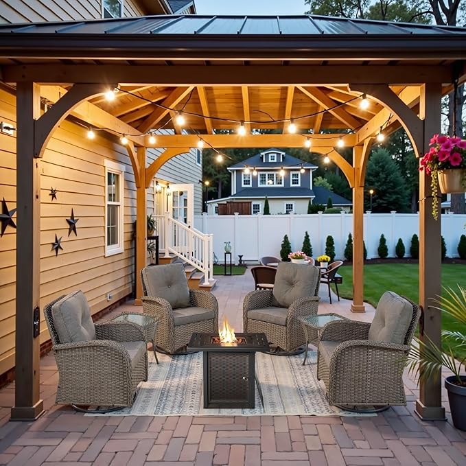 Belord 7 Piece Wicker Patio Furniture Set
