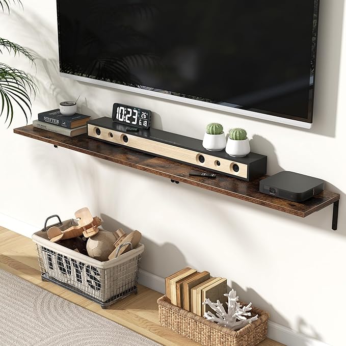 Fun Memories Deep Floating Shelves, 32W x 8D Floating Shelves Set of 2