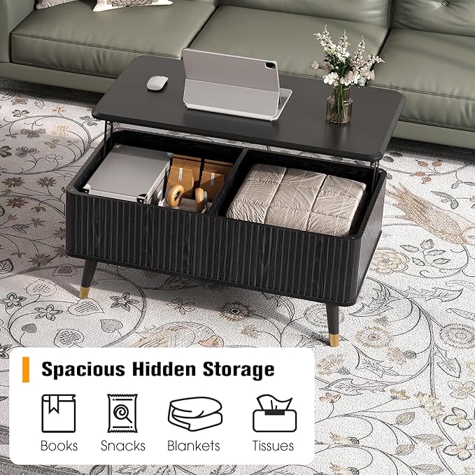 SULIVES Lift Top Coffee Table