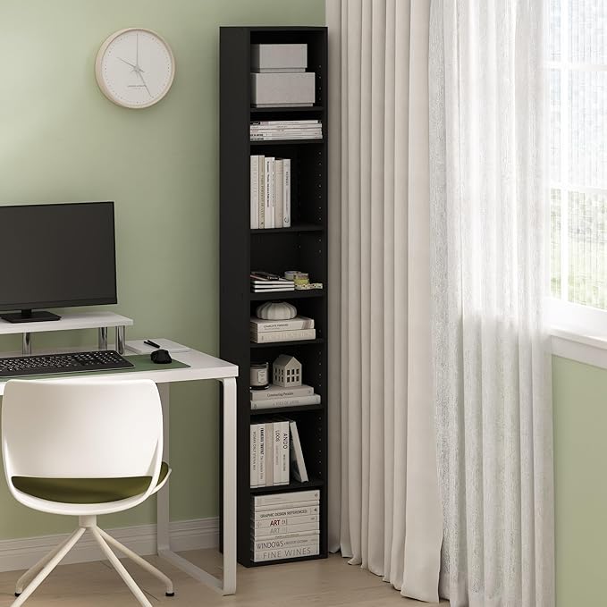 Furinno PASIR Book Shelf, 8-Tier Bookshelf, Bookcase