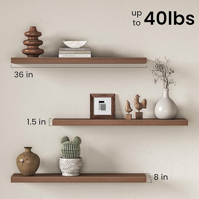 Fun Memories 36Inch Floating Shelves