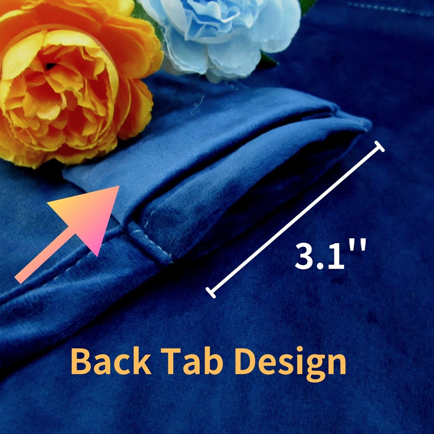 Aljctns Navy Blue Velvet Curtains 90 inches Long Luxury 85% Blackout Curtains for Bedroom Living Room,Thermal Insulated Super Soft Window Drapes Rod Pocket & Back Tab, 52" W x 90" L, 2 Panels
