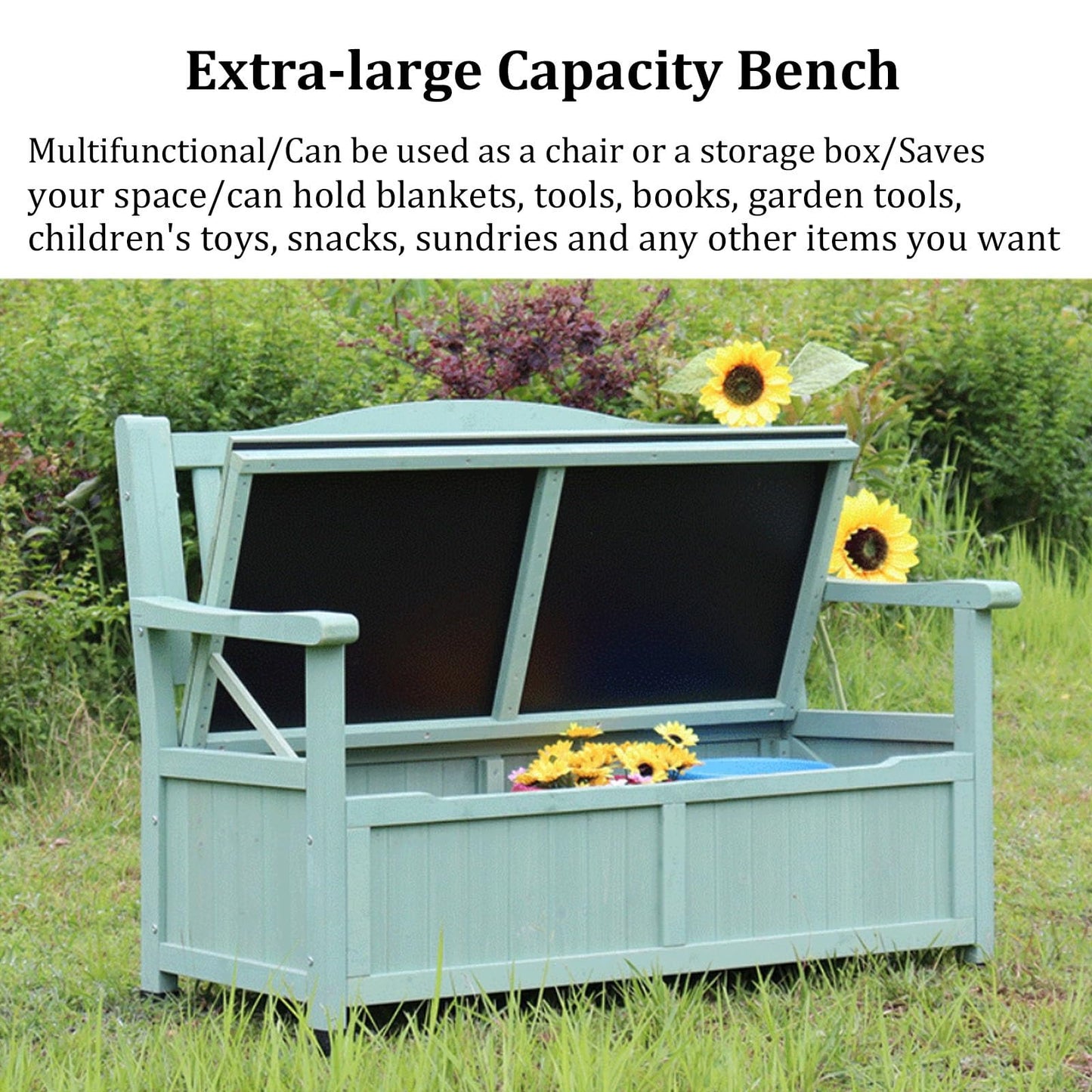 48.8" Solid Wood Outdoor Garden Bench with Backrest - Durable Patio Park Seat, Stylish Arch Legs for Porch, Lawn & Yard - Perfect for Relaxing & Entertaining