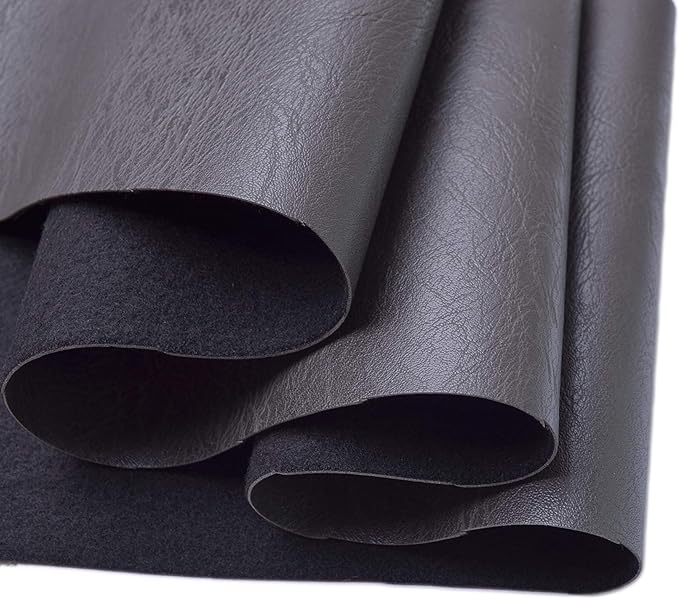 Wento Thick 2 Yard Faux Leather Fabric Soft Skin Grain PU Leather Fabric