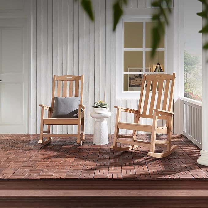 Psilvam Oversized Outdoor Rocking Chair,