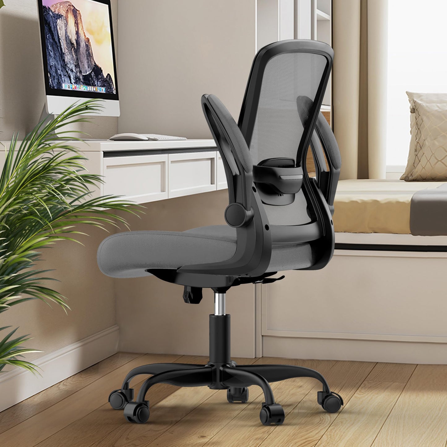Mimoglad Home Office Desk Chair (Modern, Graphite)