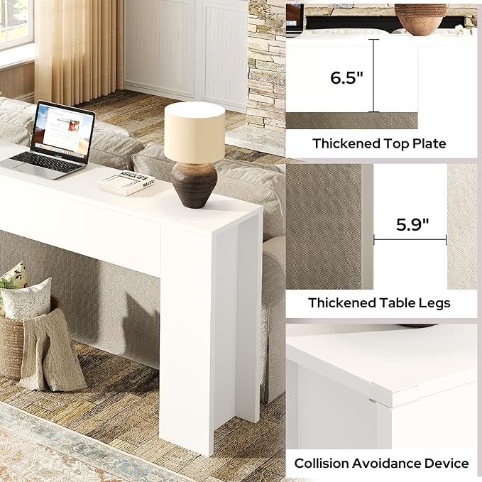 UNIQUITE 63-Inch Long Console Table