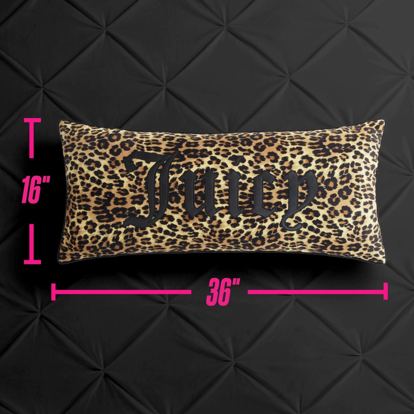 Juicy Couture Gothic Cheetah Plush Throw Blanket