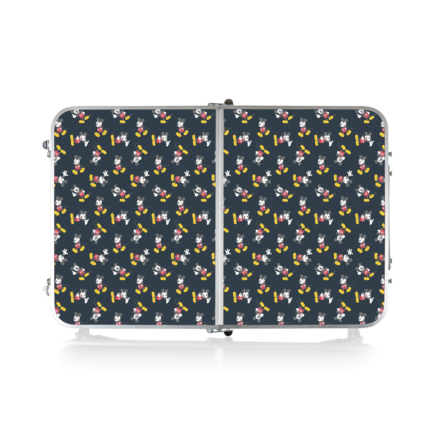 PICNIC TIME Disney Mickey Mouse Concert Mini Portable Table, Small Folding Table, Mini Picnic Table, (Charcoal Wood Grain)